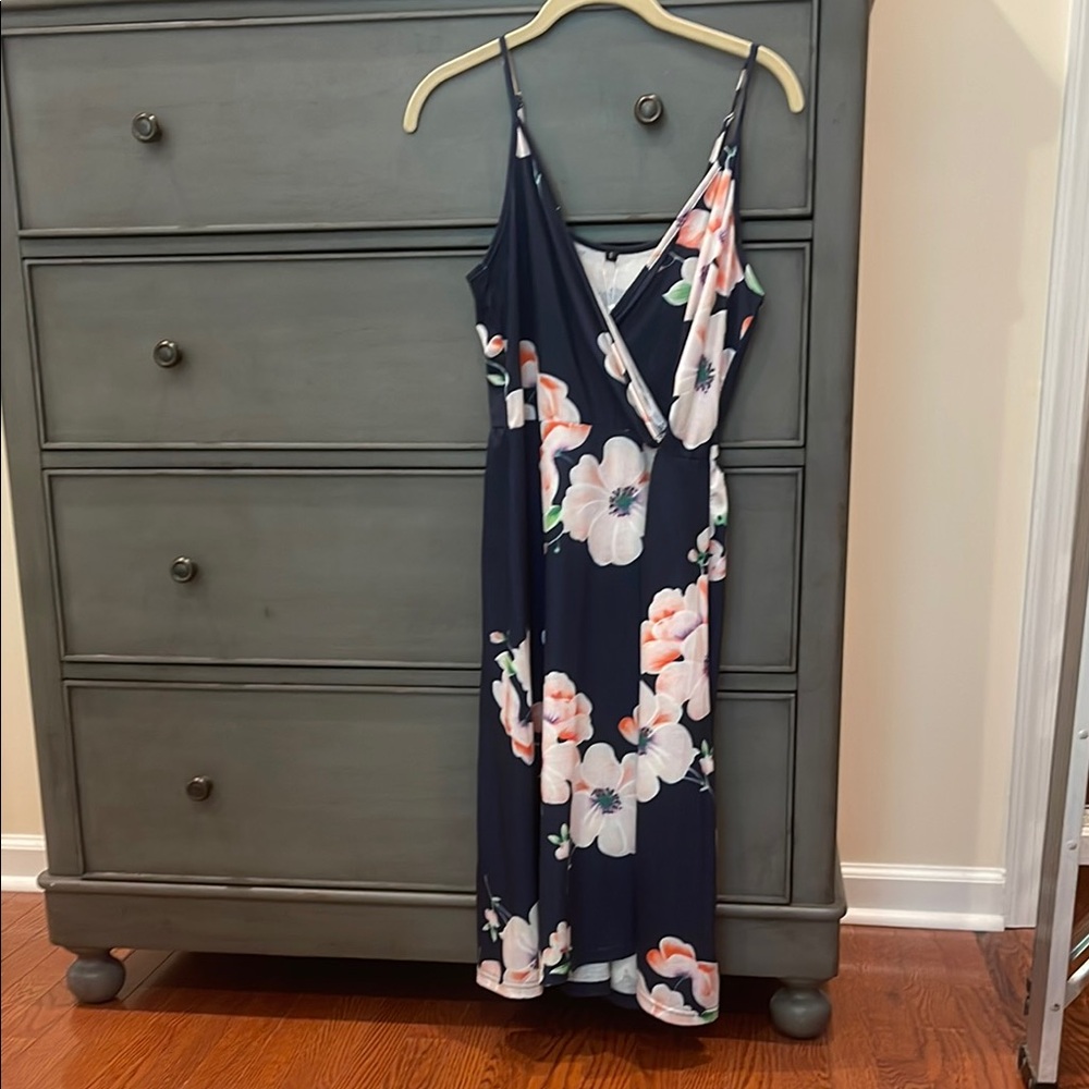 Floral Navy Dress